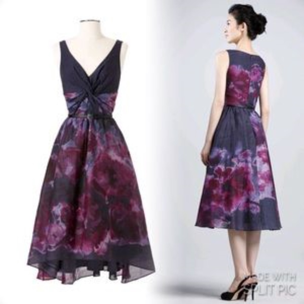 NWT Lela Rose Nieman Marcus Watercolor Dress - Picture 3 of 7
